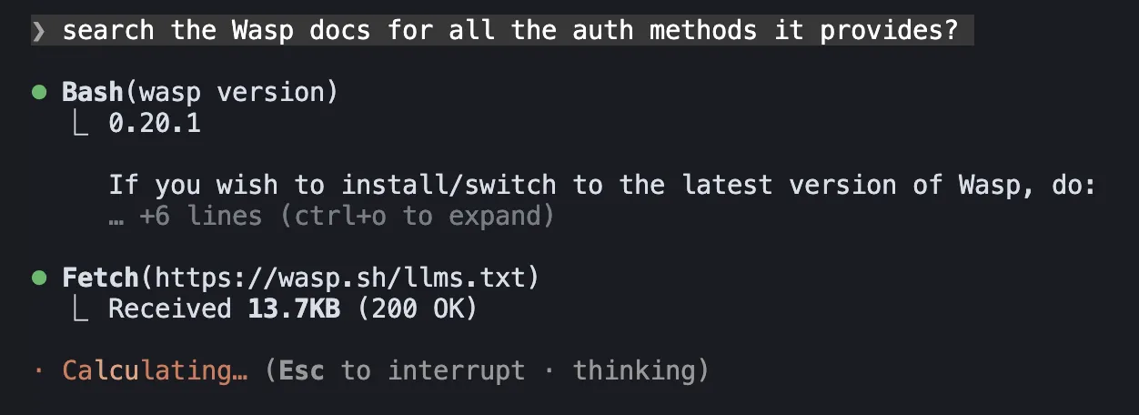 Example of an llms.txt file structure